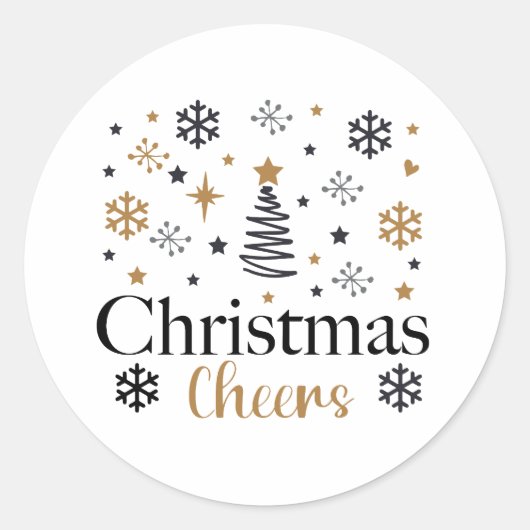 クリスマス応援 ラウンドシール (正面)