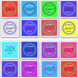 クリスマス応援！体操選手用ステッカー16枚セット（男女兼用） シール