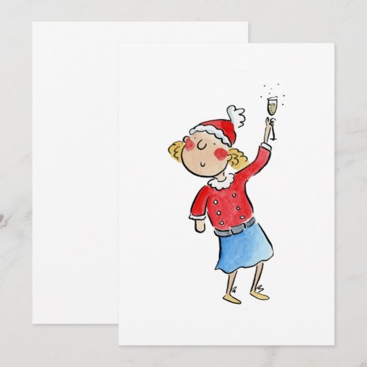 クリスマス応援 招待状 (正面/裏面)