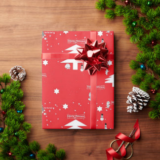 クリスマス応援(赤) -2022デザイン ラッピングペーパー