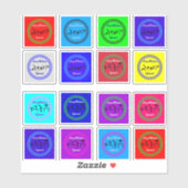 クリスマス応援 16個の体操ステッカー 男の子/女の子 シール (シート)