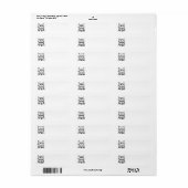 クリスマス怒のセーターを着た猫 ラベル (フルシート)