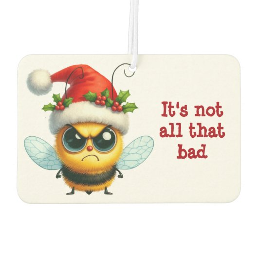 クリスマス怒ミツバチ カーエアーフレッシュナー (裏面)