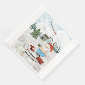 「クリスマス恋しく思か？」 ナプキン (コーナー)