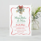 クリスマス恋しく思のブライダルシャワーに対する機微 招待状 (スタンド正面)