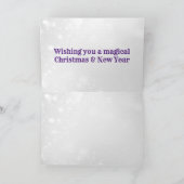 クリスマス恋しく思の素朴写真を撮る カード (内部)