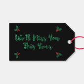 クリスマス恋しく思を楽しみたい ギフトタグ (正面(横))