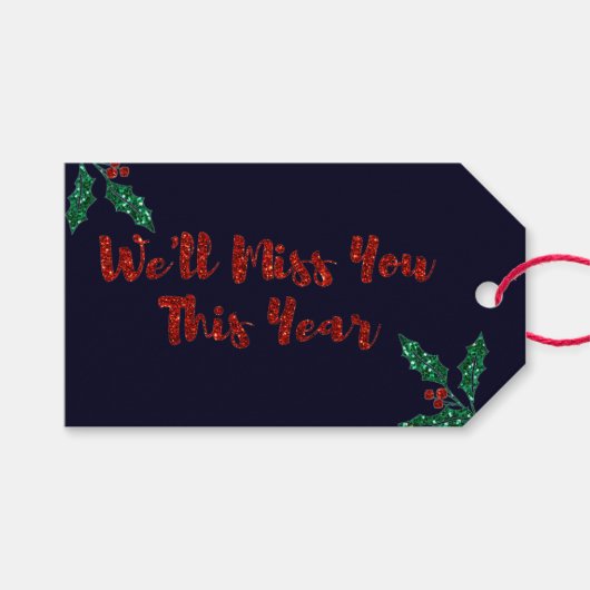 クリスマス恋しく思を楽しみたい ギフトタグ (正面(横))