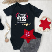 クリスマス恋しく思ガールの小疑問に思星。 ベビーボディスーツ