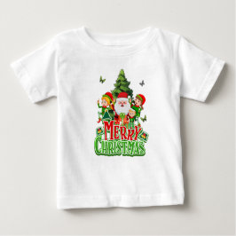 クリスマス恋人、クリスマスベビー、メリークリスマス ベビーTシャツ