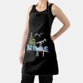 クリスマス恐竜のスケルトン子供へシャツ エプロン (インサイチュ)