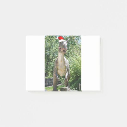 クリスマス恐竜サンタクロース ポストイット (正面)