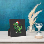 クリスマス恐竜サンタTレックス フォトプラーク (インサイチュ)