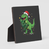 クリスマス恐竜サンタTレックス フォトプラーク (正面)