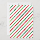 クリスマス恐竜誕生日招待状 招待状 (裏面)