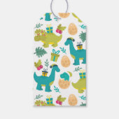 クリスマス恐竜 ギフトタグ (正面)