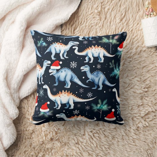 クリスマス恐竜 クッション (ブランケット)