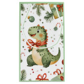クリスマス恐竜 スモールペーパーバッグ (裏面)