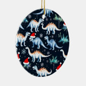 クリスマス恐竜 セラミックオーナメント (右)