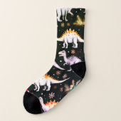 クリスマス恐竜 ソックス (左外側)