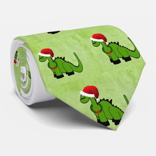 クリスマス恐竜 ネクタイ (ロール)