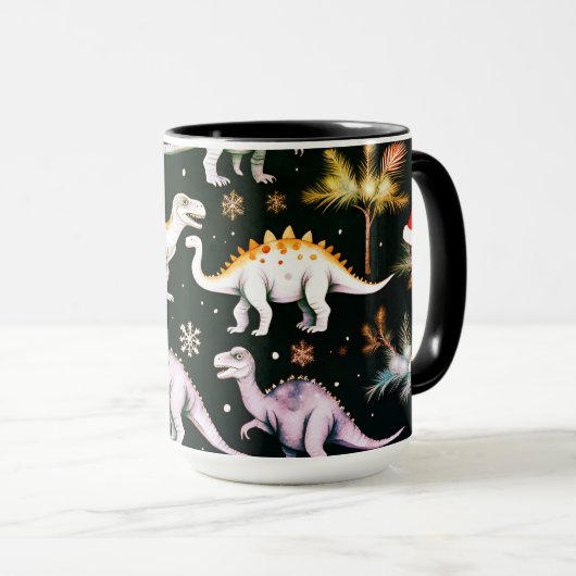 クリスマス恐竜 マグカップ (正面右)