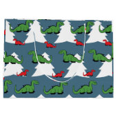 クリスマス恐竜 ラージペーパーバッグ (裏面)