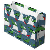 クリスマス恐竜 ラージペーパーバッグ (正面アングル)
