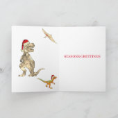 クリスマス恐竜Tレックス追加フォト シーズンカード (内部)