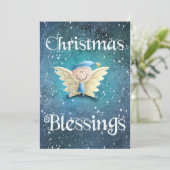 クリスマス恵みかわいい天使 シーズンカード (スタンド正面)