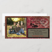 クリスマス恵みの写真カード シーズンカード (正面/裏面)