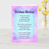 クリスマス恵みの美しい言葉 カード (黄色い花)