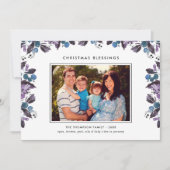 クリスマス恵みエレガントウィンターベリーの写真 シーズンカード (正面)