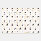 クリスマス恵みエンジェルラッピング紙 – 女の子 ラッピングペーパーシート (正面3)