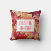 クリスマス恵みカスタマイズ素朴星 クッション (正面)
