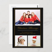 クリスマス恵みカスタム家族の写真 ポストカード (正面/裏面)