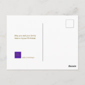 クリスマス恵みカスタム家族の写真 ポストカード (裏面)