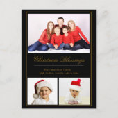 クリスマス恵みカスタム家族の写真 ポストカード (正面)