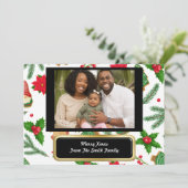 クリスマス恵みクリスチャンパーソナライズされたカード シーズンカード (スタンド正面)