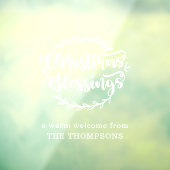 クリスマス恵みスクリプトのウェルカムネーム ウィンドウサイン (シート3)