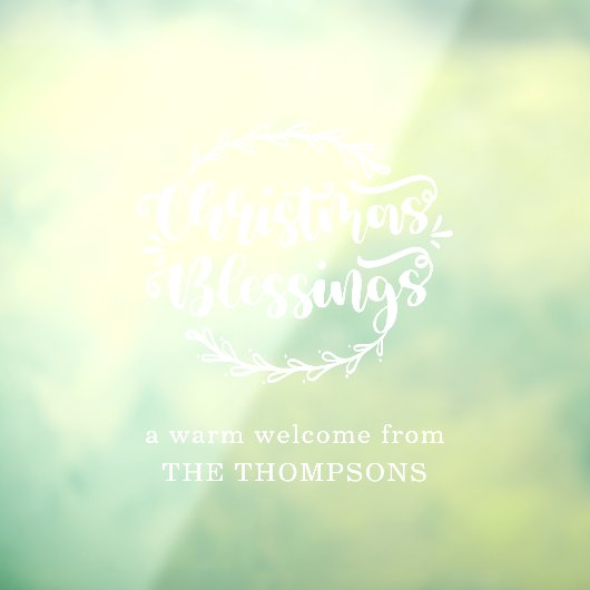 クリスマス恵みスクリプトのウェルカムネーム ウィンドウサイン (シート3)