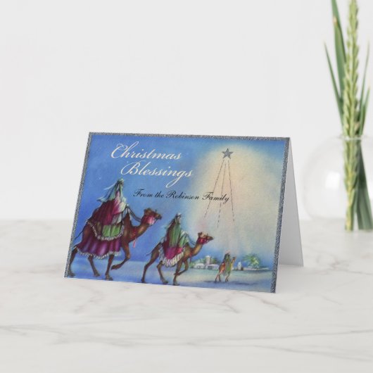 クリスマス恵みスパーソナライズされたターカード シーズンカード (正面)