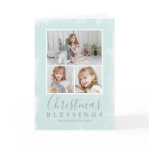 クリスマス恵みパステルグリーンフォトコラージュ