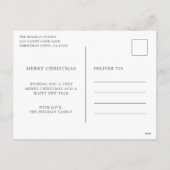 クリスマス恵みパステルグリーンフォトコラージュ シーズンポストカード (裏面)