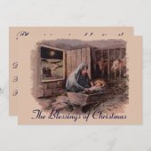 クリスマス恵みパーティの招待状 招待状 (正面/裏面)