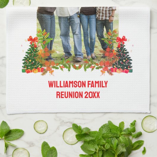 クリスマス恵みファミリー懇親会土産 キッチンタオル (折り畳み)