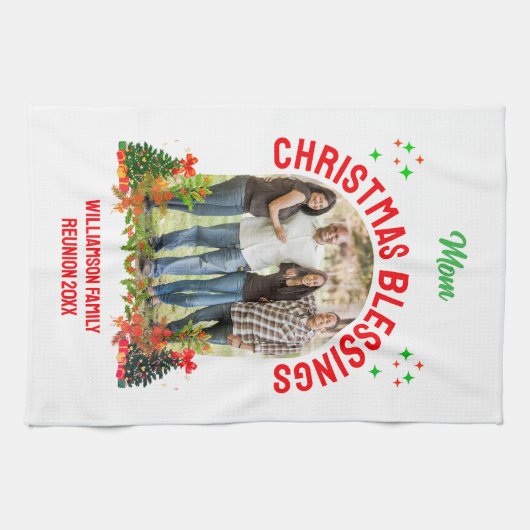クリスマス恵みファミリー懇親会土産 キッチンタオル (横)