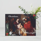 クリスマス恵みフラットホリデーカード シーズンカード (スタンド正面)