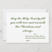 クリスマス恵みフラットホリデーカード シーズンカード (裏面)