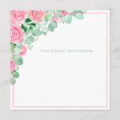 クリスマス恵みフローラユーカリプタスホリデーカード (裏面)